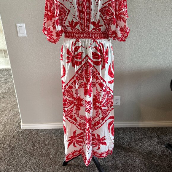 Cupshe Sahara Soul Ornate Maxi Dress, Size M - Picture 3 of 4